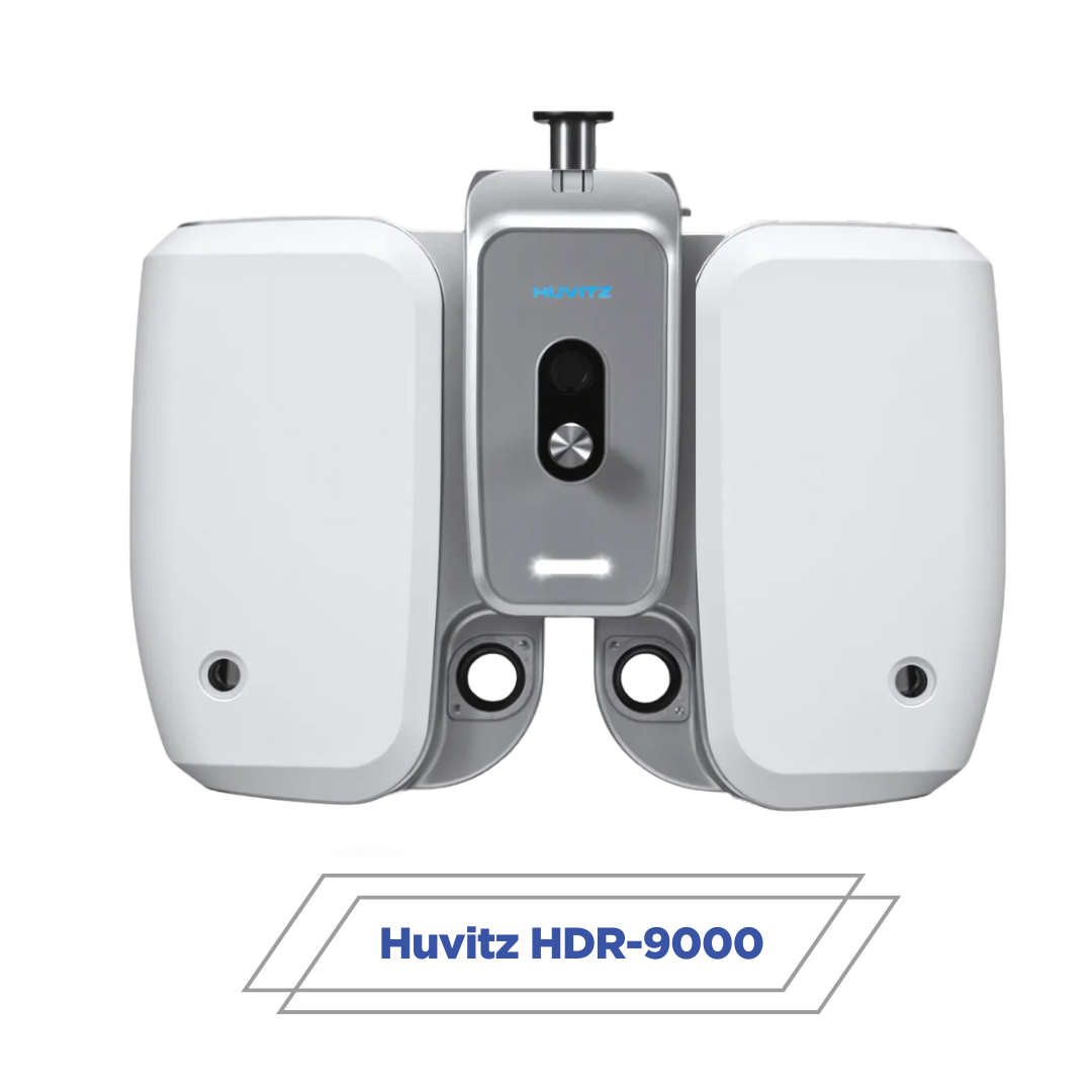 Huvitz HDR-9000 digital auto phoropter front view for automated refraction testing
