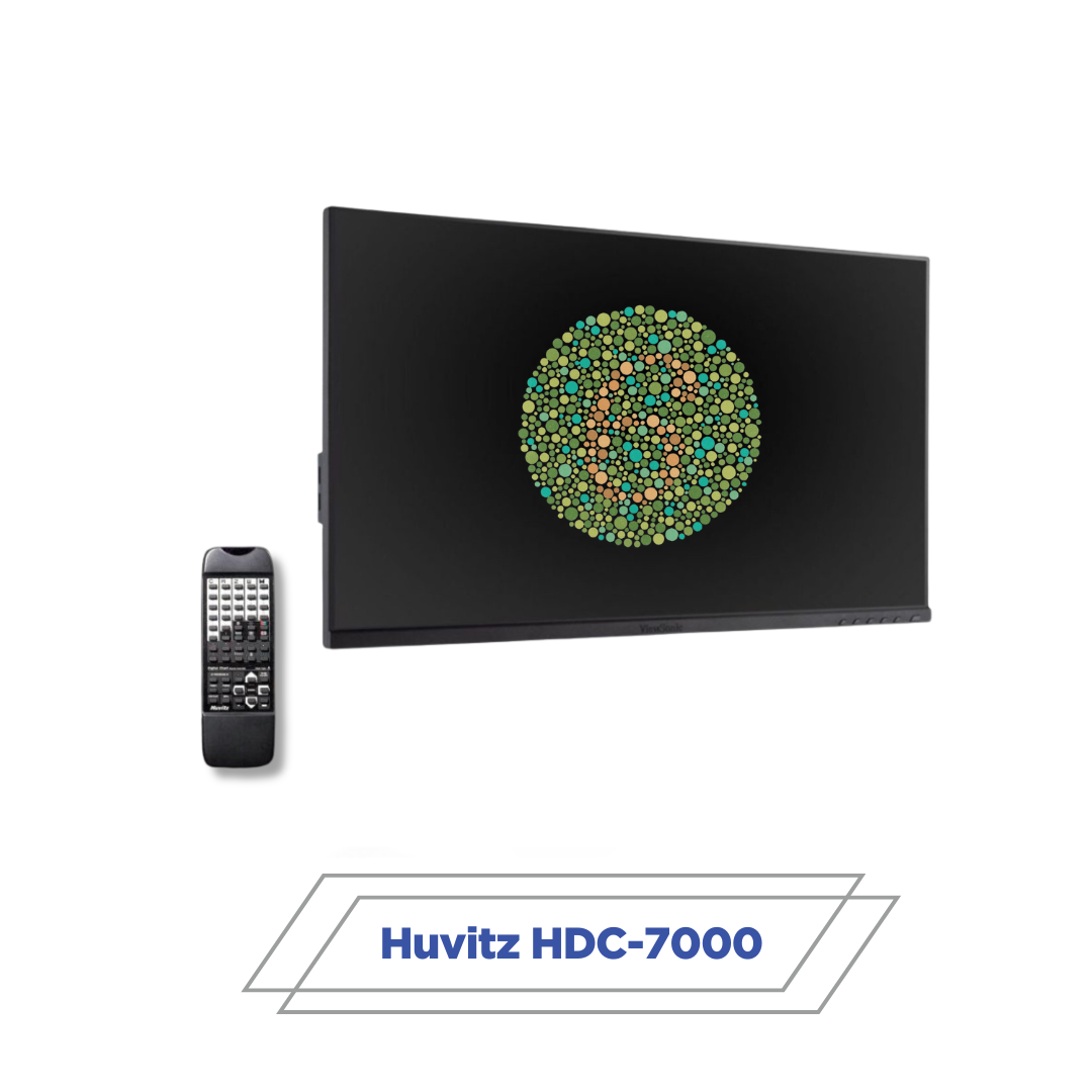 Huvitz HDC-7000 digital visual acuity and color vision chart display with remote control