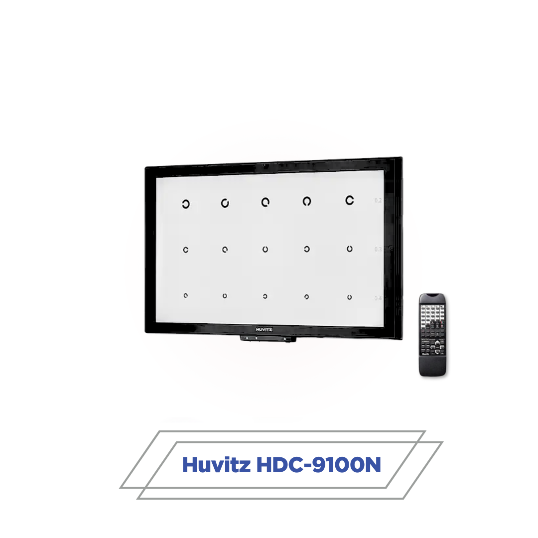 Huvitz HDC-9100N digital visual acuity chart display with multiple optotype patterns