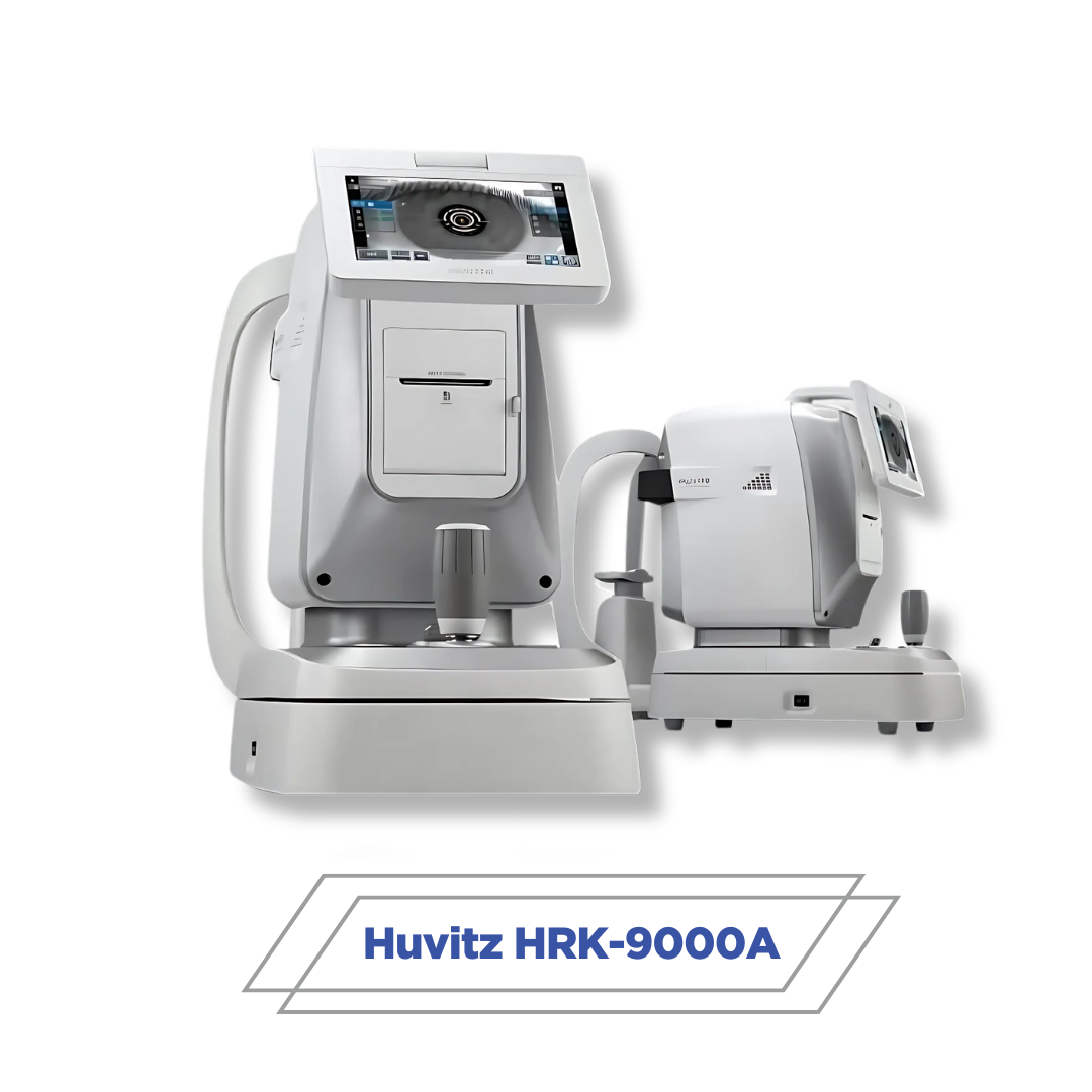 Huvitz HRK-9000A auto refractor keratometer system front view for eye exams